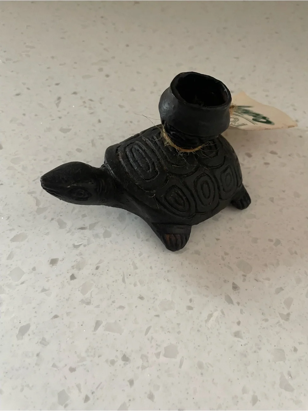 Turtle Bronze Candle Holder Made in Indonesia Town & Country NWT